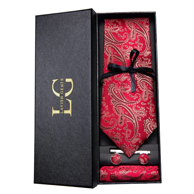 Conjunto Gravata de Seda Estampada Invoux NVX153 12345678912345