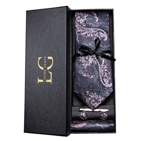 Conjunto Gravata de Seda Estampada Invoux NVX153 12345678912