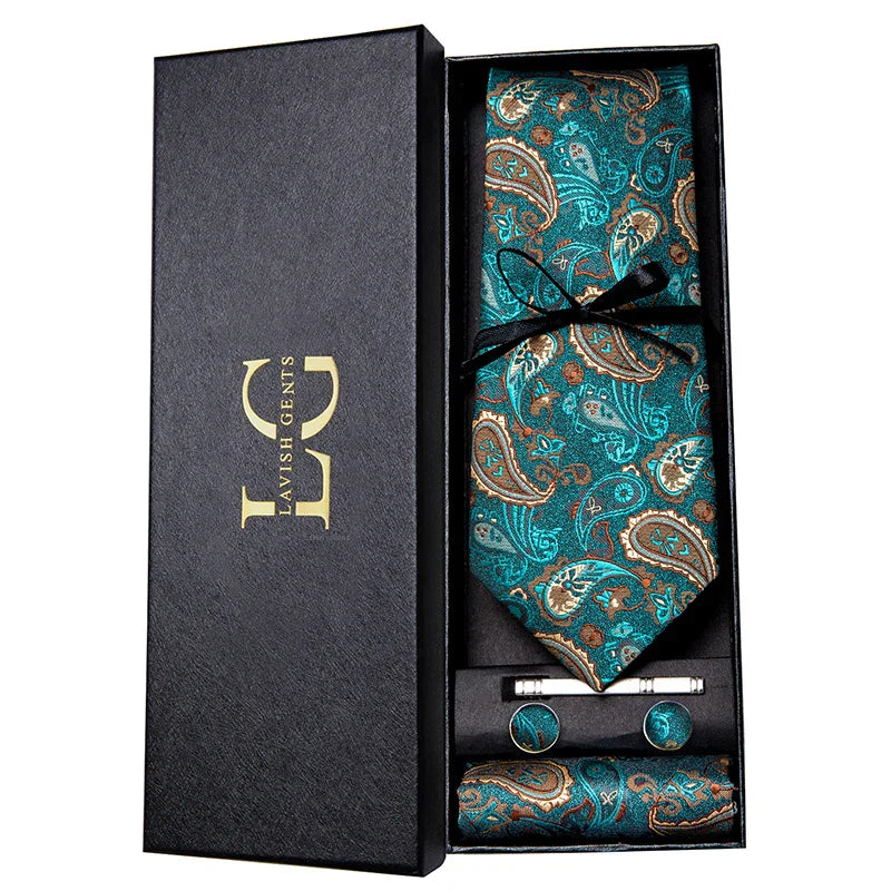Conjunto Gravata de Seda Estampada Invoux NVX153 1