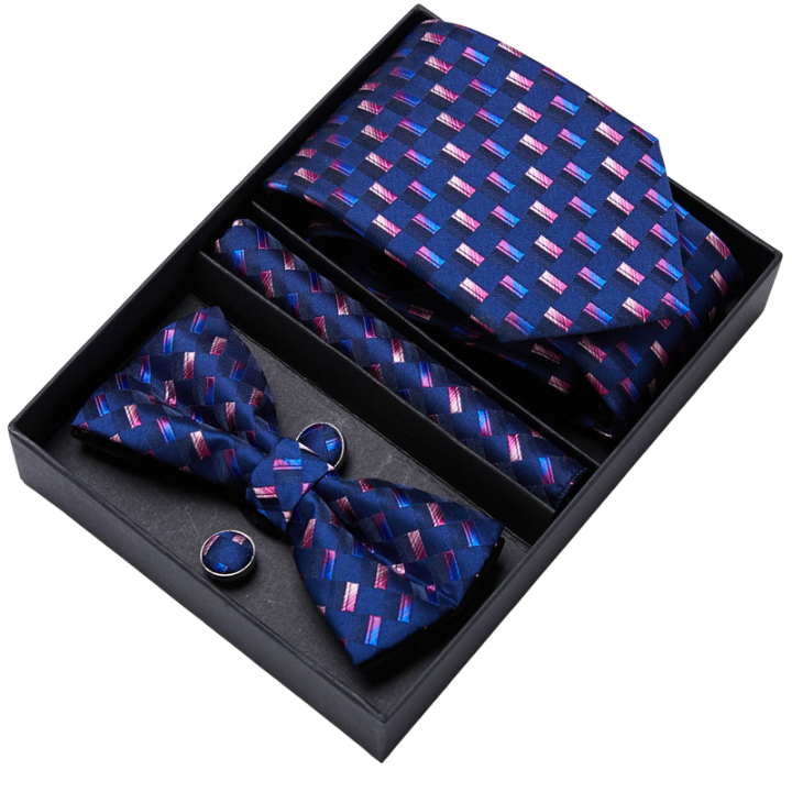 Conjunto Gravata de Seda Estampada Premium NVX151 123456