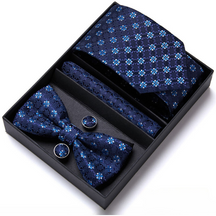 Conjunto Gravata de Seda Estampada Premium NVX151 123