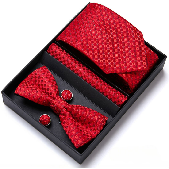 Conjunto Gravata de Seda Estampada Premium NVX151 12