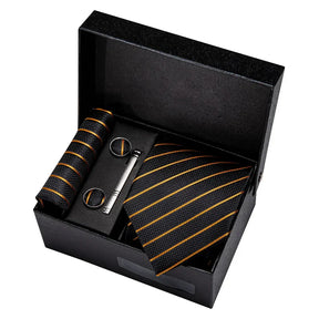 Conjunto Gravata de Seda Listrada Invoux NVX149 123