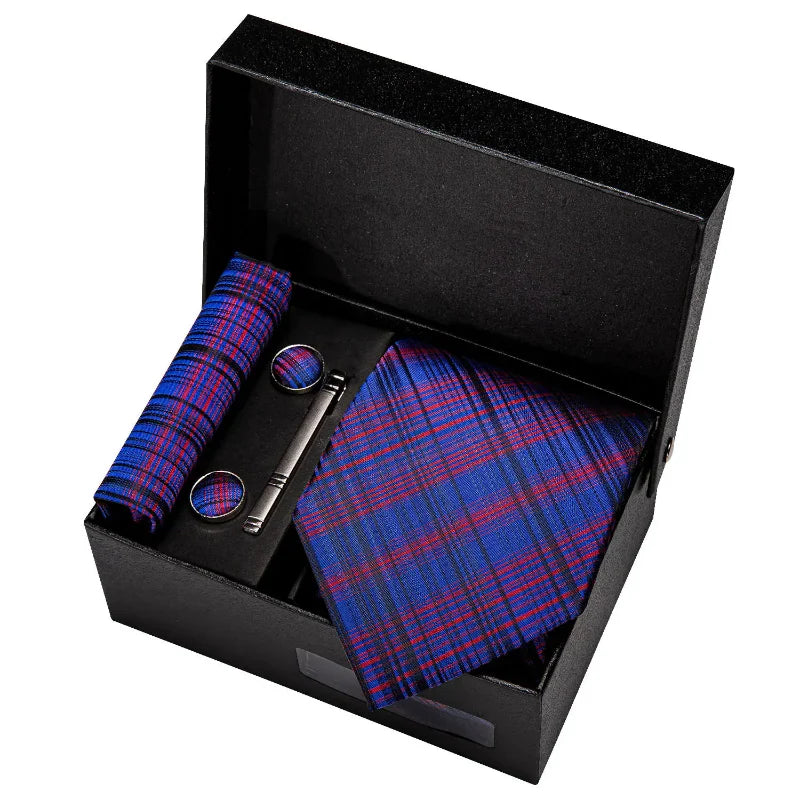 Conjunto Gravata de Seda Listrada Invoux NVX149 1234567891234567