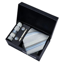 Conjunto Gravata de Seda Listrada Invoux NVX149 123456789123