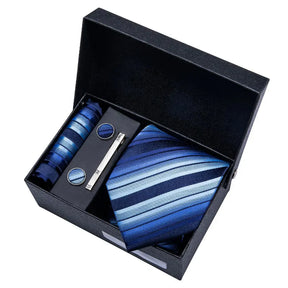 Conjunto Gravata de Seda Listrada Invoux NVX149 123456789