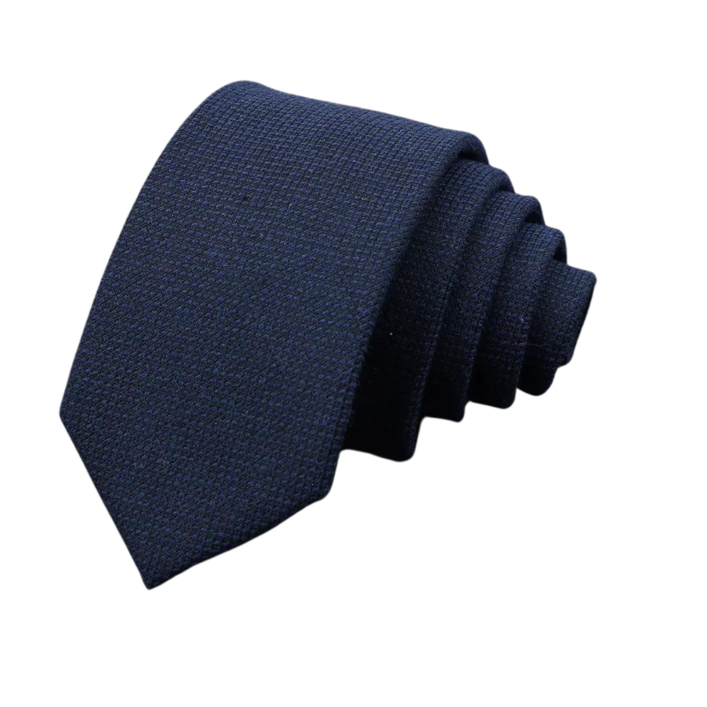 Gravata de La Slim Invoux NVX145 Azul Escuro