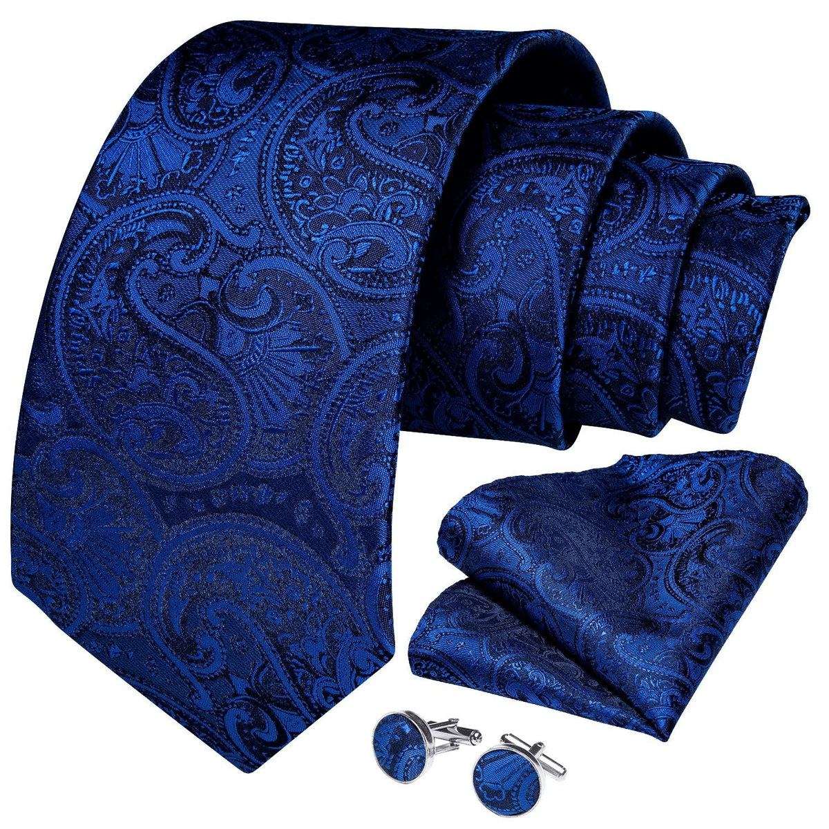 Gravata de Seda Estampada Invoux NVX139 Azul 1