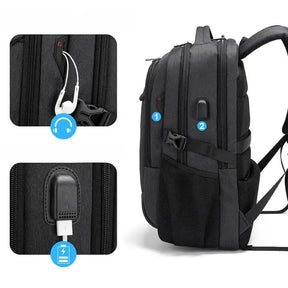 Mochila Executiva Invoux Atlas – Notebook 17", Impermeável com Porta USB