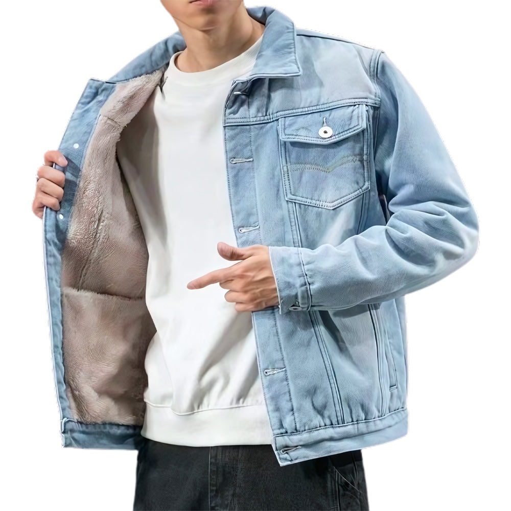 Jaqueta Masculina Jeans Acolchoada Invoux Basic