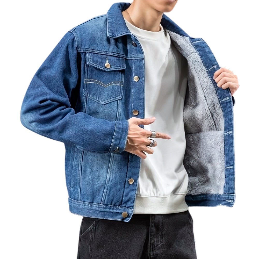 Jaqueta Masculina Jeans Acolchoada Invoux Basic