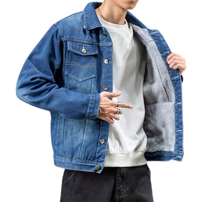 Jaqueta Masculina Jeans Acolchoada Invoux Basic