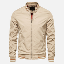 Jaqueta Bomber Masculina Bege Invoux NVX114