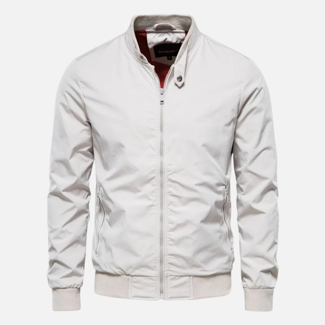 Jaqueta Bomber Masculina Branco Invoux NVX114