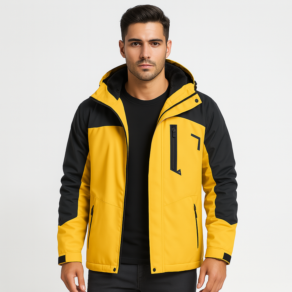 Jaqueta Impermeavel Masculina Amarela Alpine NVX104 1