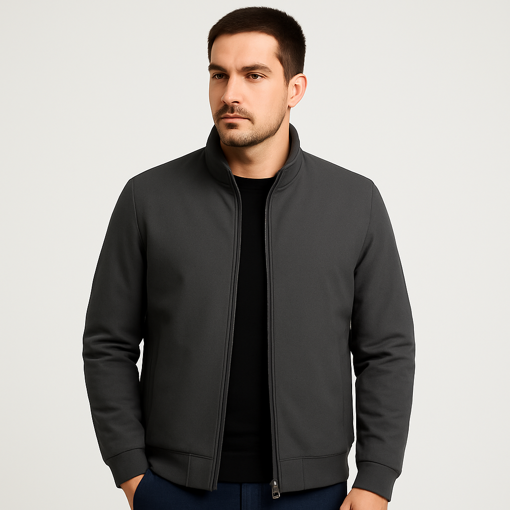 Jaqueta Masculina Cinza com Forro Acolchoado Deluxe NVX102 1