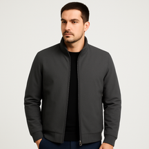 Jaqueta Masculina Cinza com Forro Acolchoado Deluxe NVX102 1
