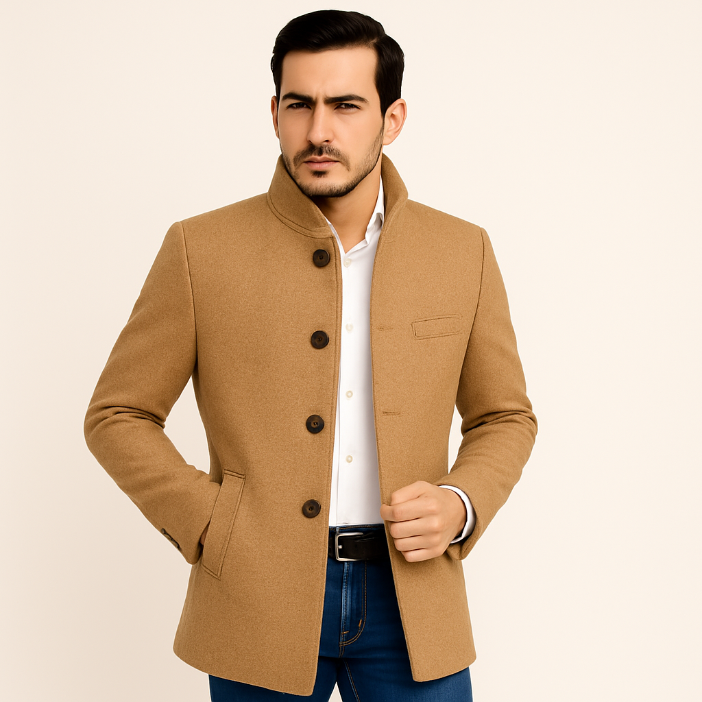 Jaqueta Masculina Elegance Bege NVX105