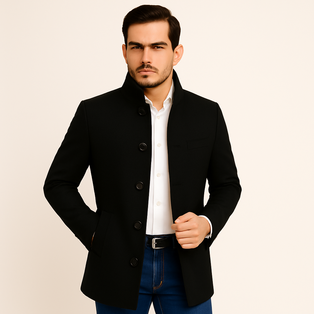 Jaqueta Masculina Elegance Preta NVX105