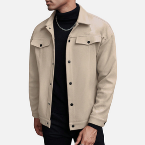 Jaqueta Masculina Veludo Bege Invoux NVX119