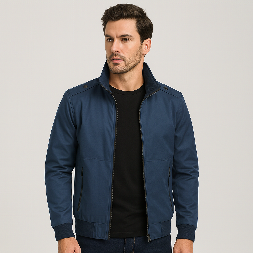 Jaqueta Masculina em Algodao Azul Prestige NVX103