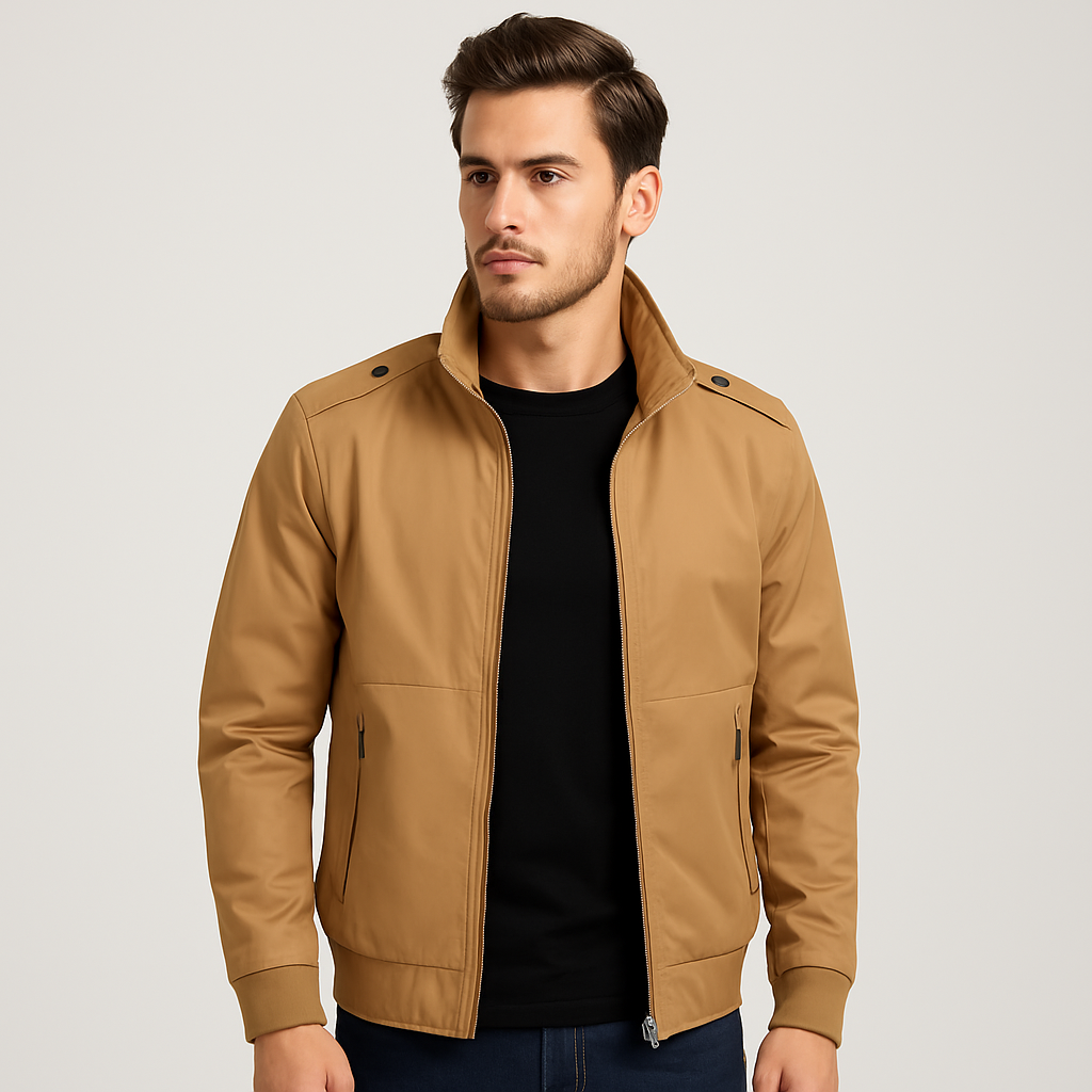 Jaqueta Masculina em Algodão Caqui Prestige NVX103 1