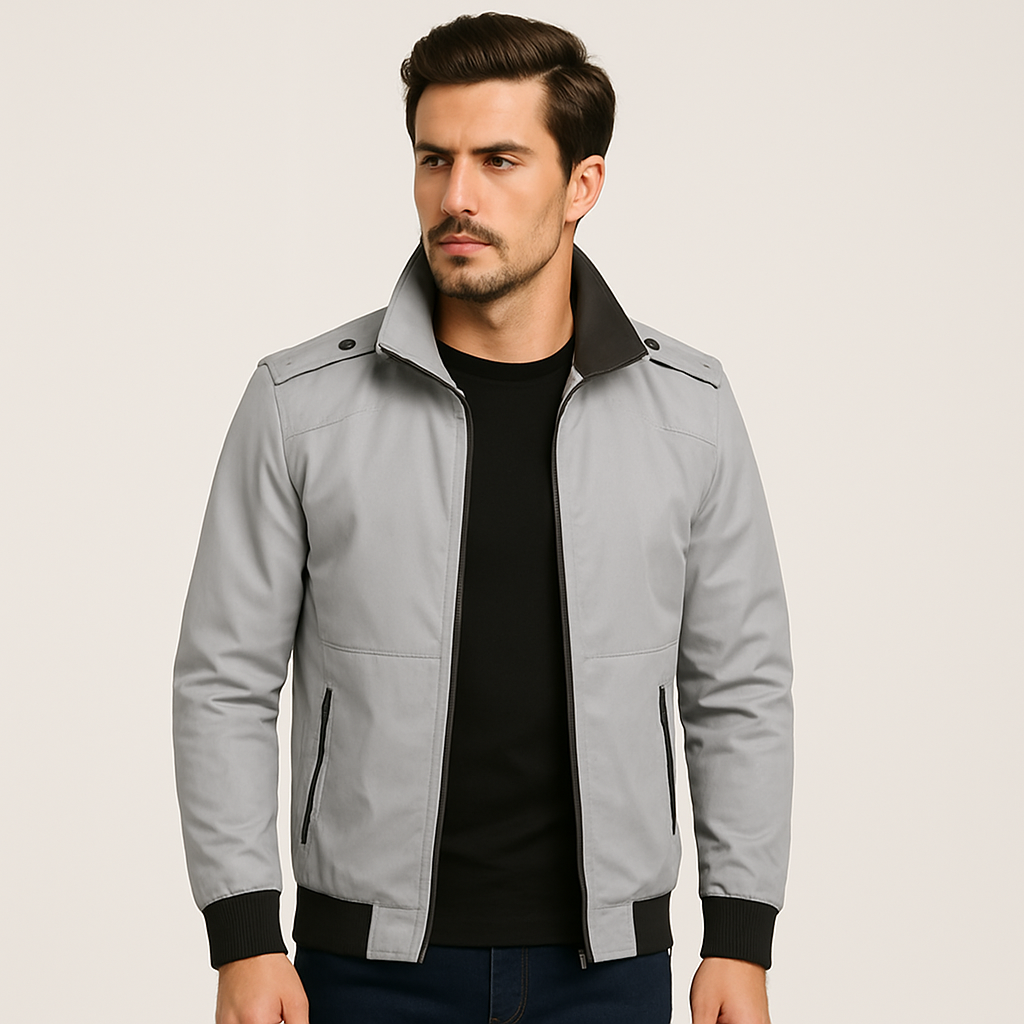 Jaqueta Masculina em Algodao Cinza Prestige NVX103 2