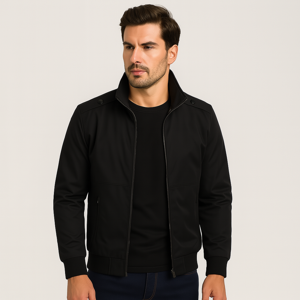 Jaqueta Masculina em Algodao Preta Prestige NVX103 1