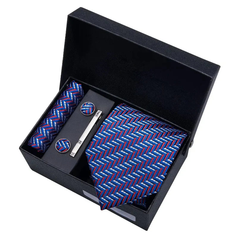 Conjunto Gravata de Seda Listrada Invoux NVX149 12345678