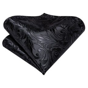 Conjunto Gravata de Seda Invoux NVX141 Preto Estampado 5