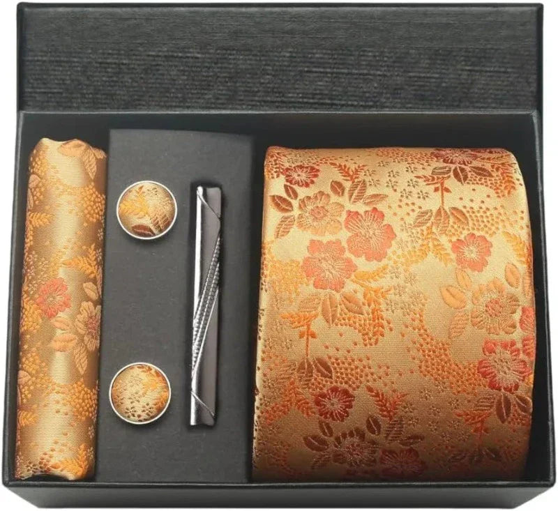Conjunto Gravata de Seda Estampada Invoux NVX150 12345678912
