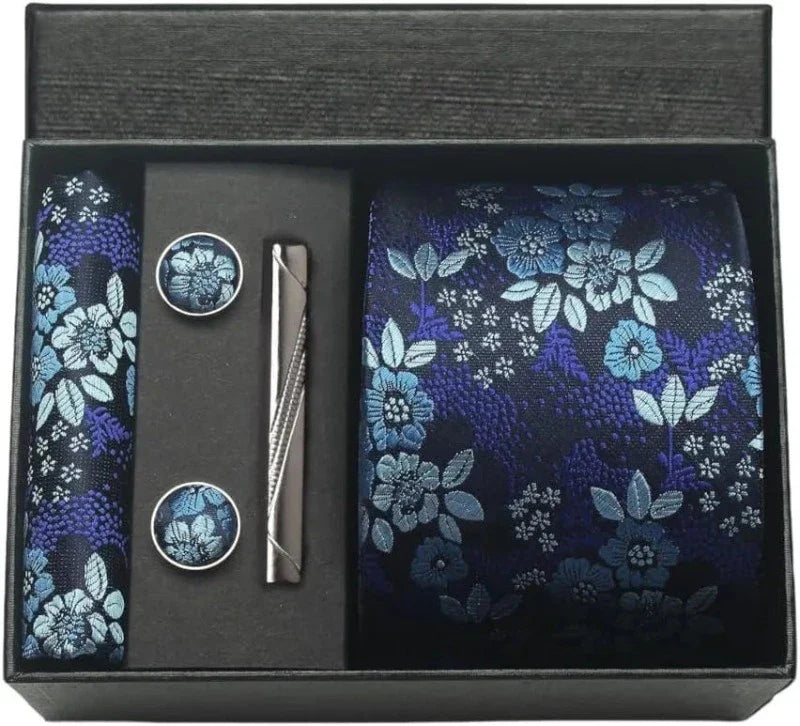 Conjunto Gravata de Seda Estampada Invoux NVX150 123456789123