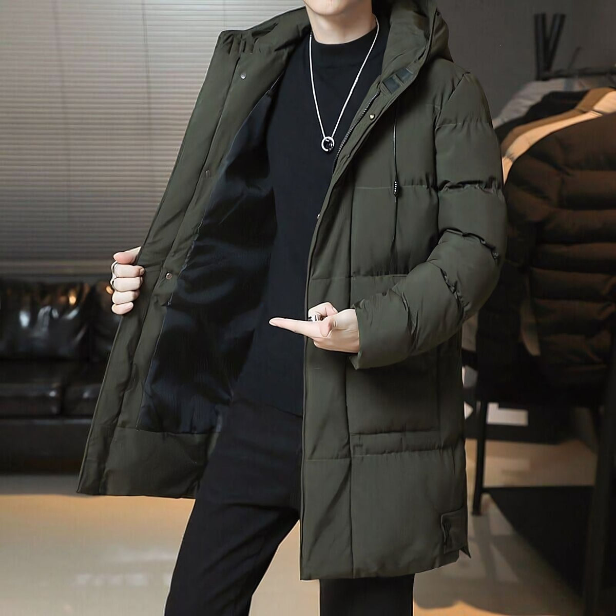 Sobretudo Masculino Puffer Invoux Chelsea