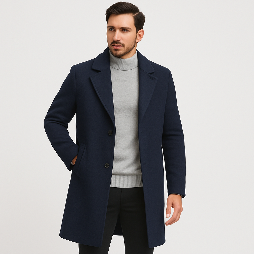 Sobretudo Masculino Azul Invoux NVX110