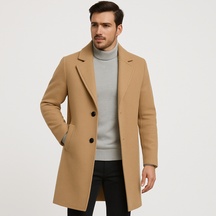 Sobretudo Masculino Bege Invoux NVX110