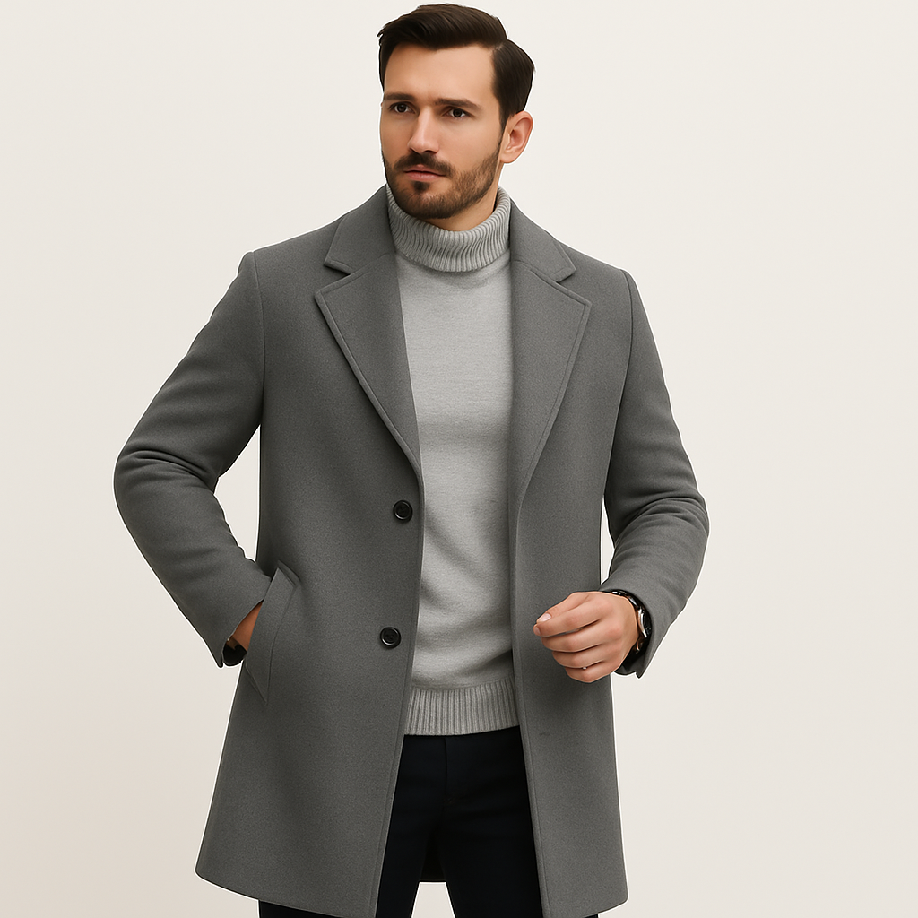Sobretudo Masculino Chumbo Invoux NVX110