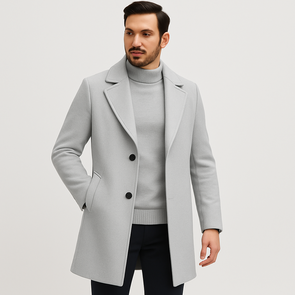 Sobretudo Masculino Cinza Invoux NVX110