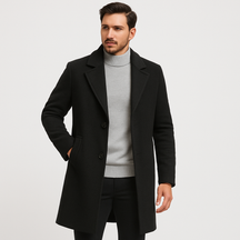 Sobretudo Masculino Preto Invoux NVX110
