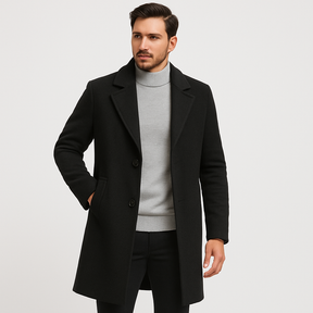 Sobretudo Masculino Preto Invoux NVX110