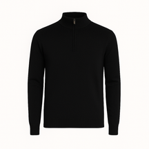 Suéter Básico com Zíper Invoux NVX125 Preto