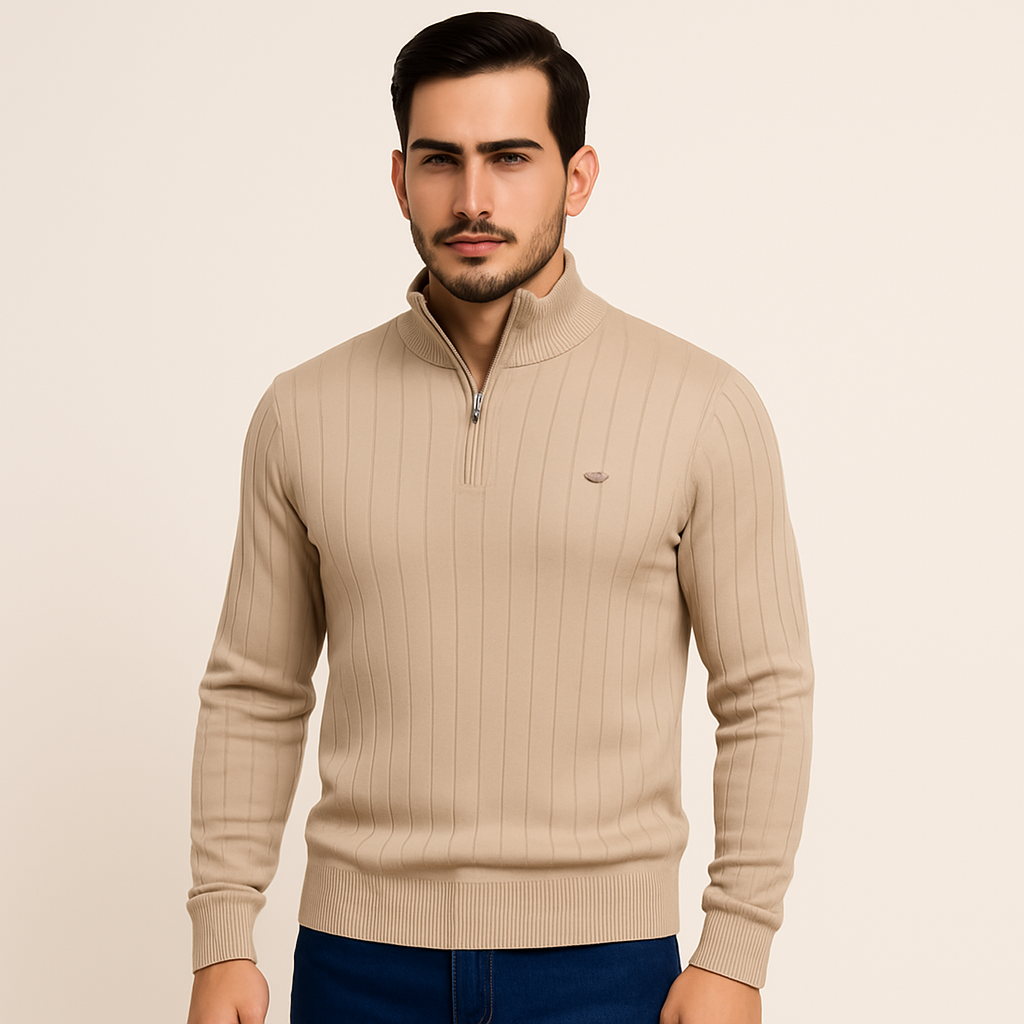 Suéter Masculino em La Bege NVX107  