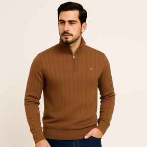 Suéter Masculino em La Marrom NVX107 