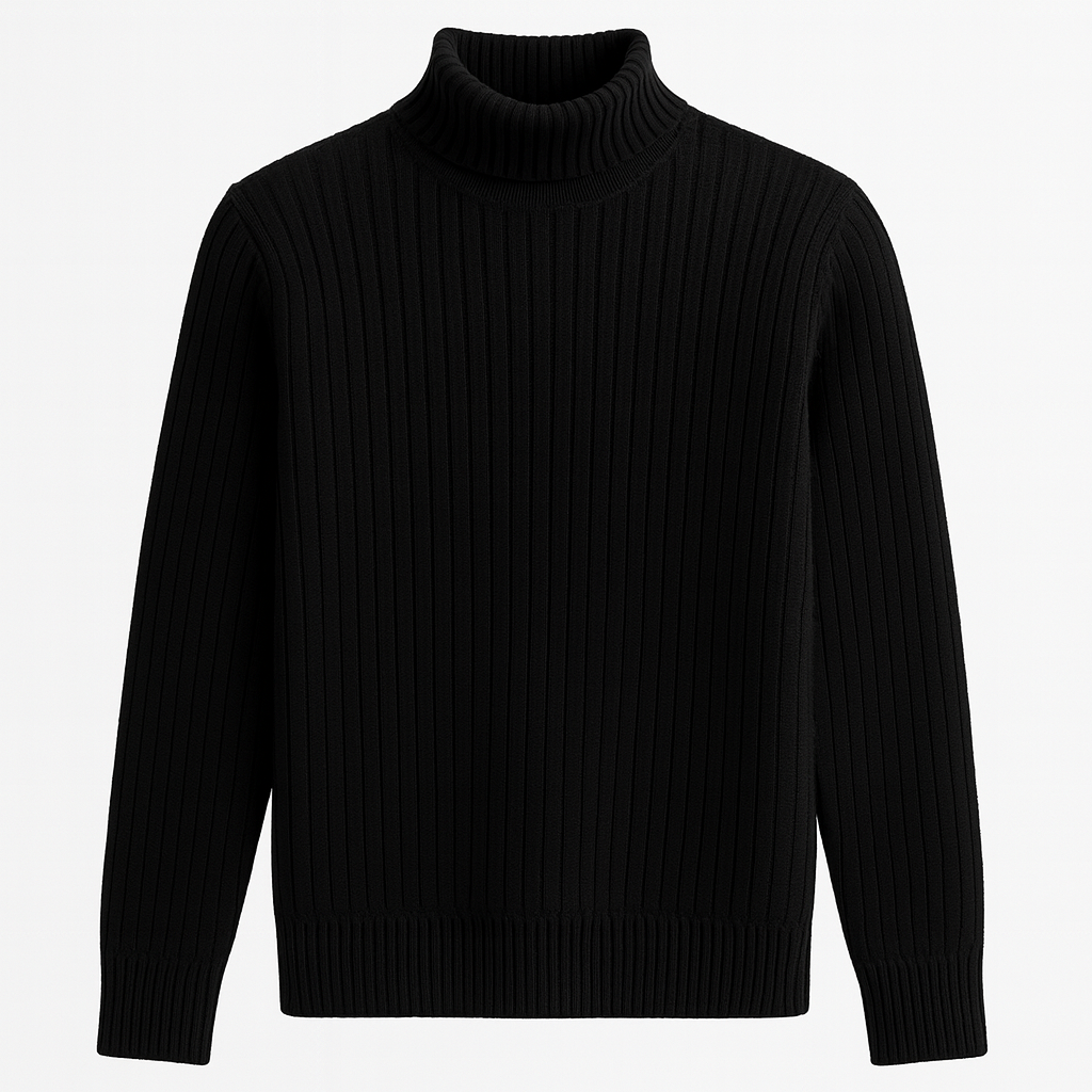 Sueter Básico Gola Alta Invoux NVX124 Preto