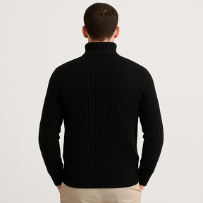 Sueter Básico Gola Alta Invoux NVX124 Preto Costas 1