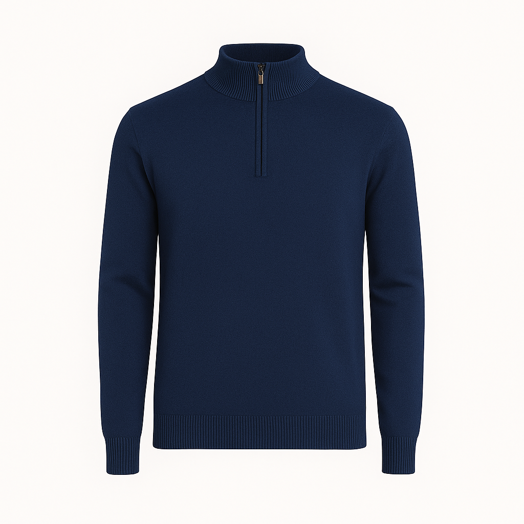 Sueter Basico com Ziper Invoux NVX125 Azul