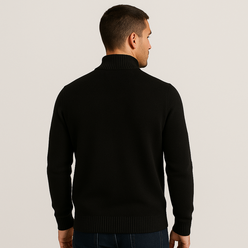 Sueter Basico com Ziper Invoux NVX125 Preto Costas