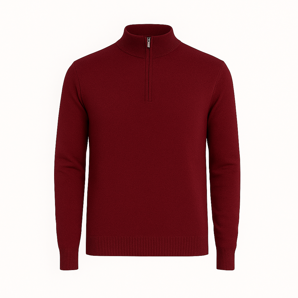 Sueter Basico com Ziper Invoux NVX125 Vermelho
