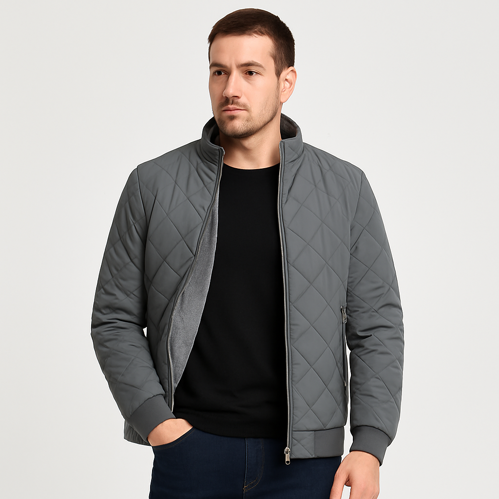 jaqueta masculina cinza com forro nvx101 1