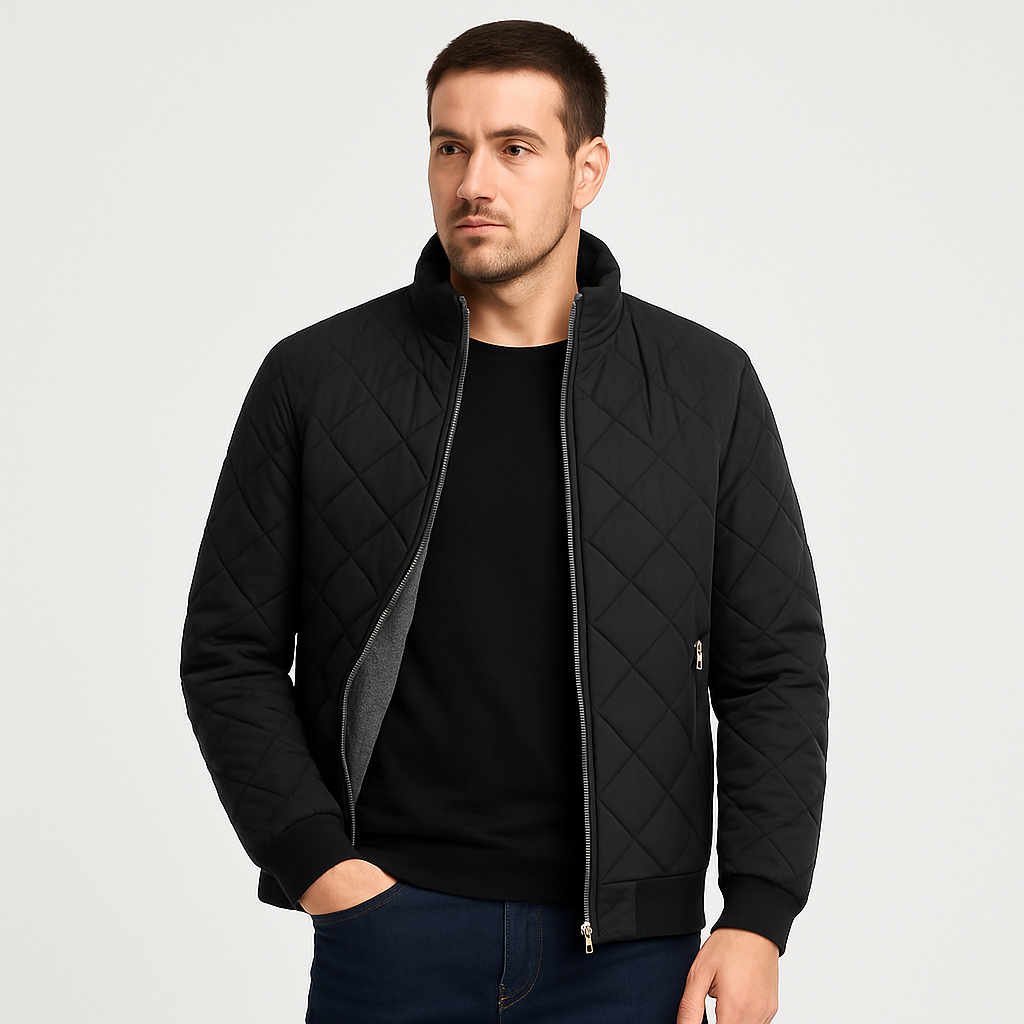 jaqueta masculina preta com forro nvx101 1